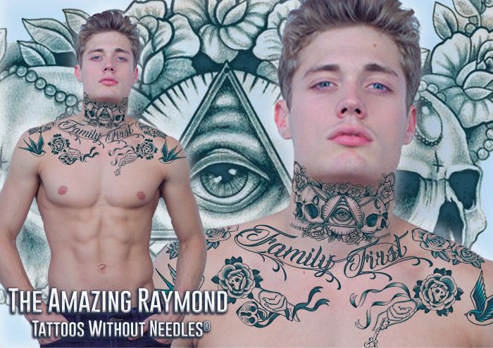Temporary Neck Henna Fake Tattoos Australia