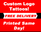 Get your company logo tattoos printed and delivered by the next day. Get your company logo tattoos printed and delivered by the next day.